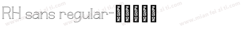 RH sans regular字体转换